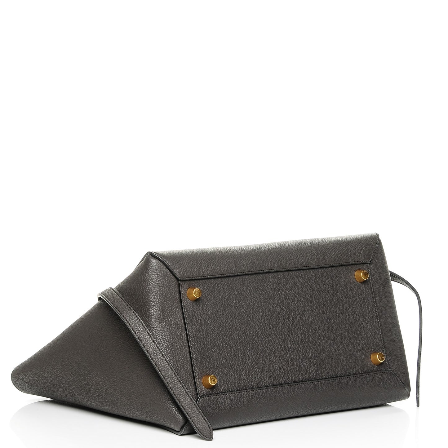 Drummed Calfskin Small Belt Bag Grey