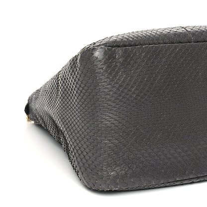 Fendi Snakeskin O'Lock Zipper Black 8 of 11