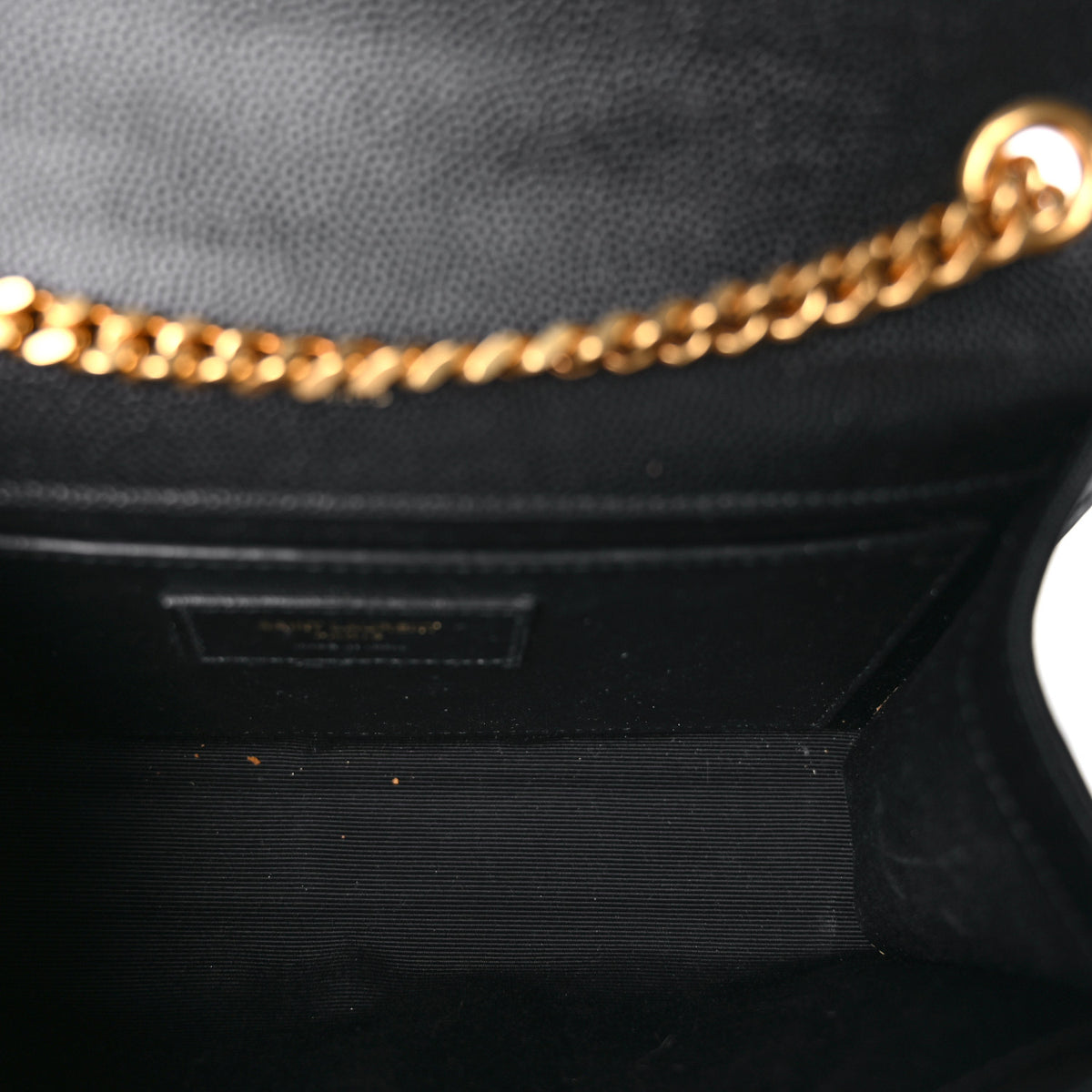 Grain De Poudre Medium Classic Monogram Kate Satchel Black