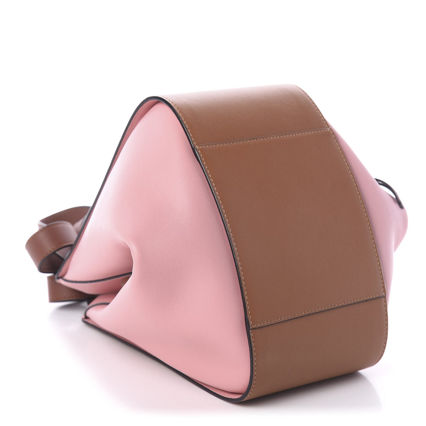 Calfskin Small Hammock Shoulder Bag Pastel Pink Tan