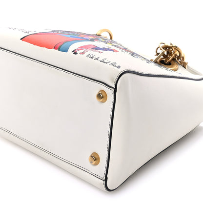 Christian Dior Calfskin Niki De Saint Phalle Medium Supple Lady Dior Off White 8 of 8