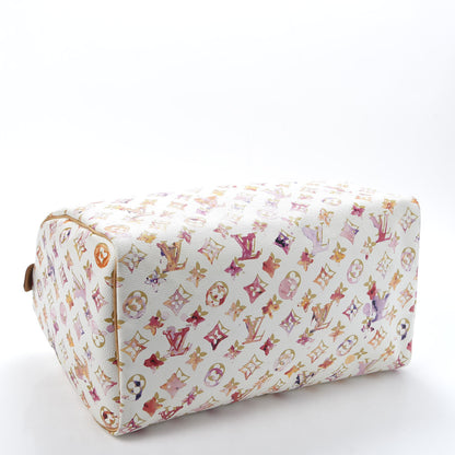 Louis Vuitton Watercolor Aquarelle Speedy 35 White 3 of 9