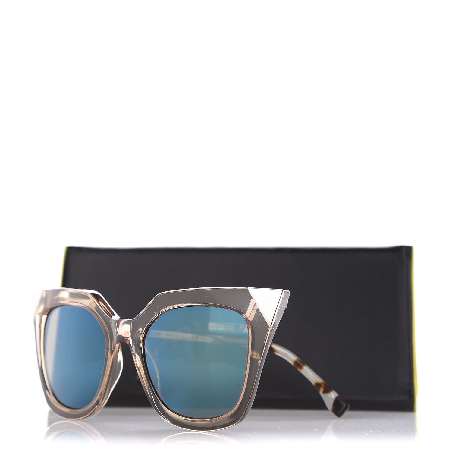 Fendi Iridia Cat Eye Sunglasses FF 0060/S Light Golden 8 of 8