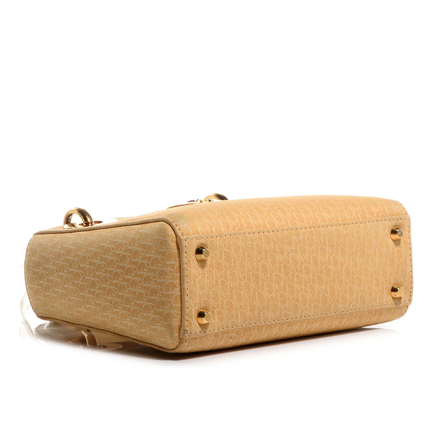 Suede Diorissimo Mini Lady Dior Gold