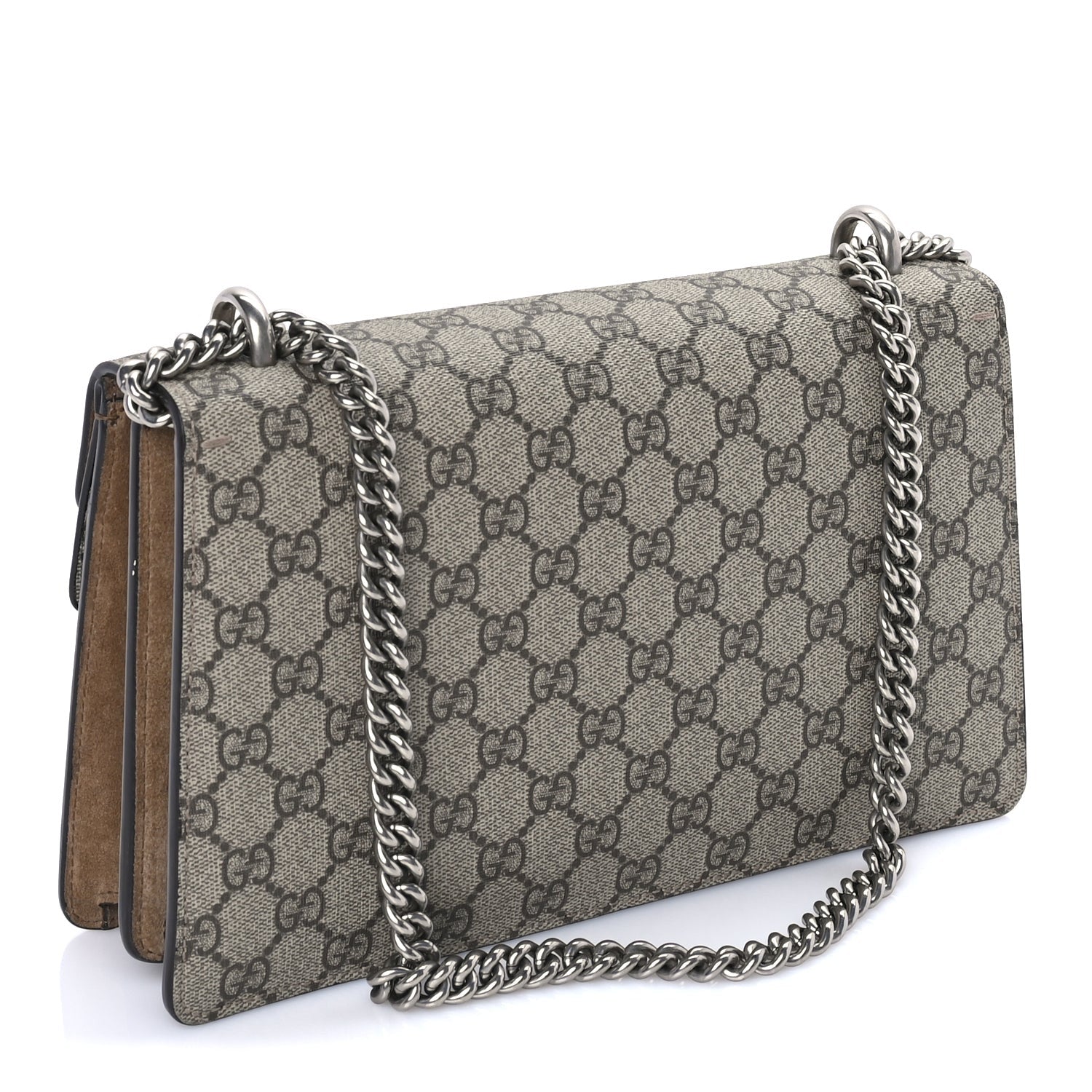 Gucci GG Supreme Monogram Small Dionysus Shoulder Bag  Taupe 2 of 7