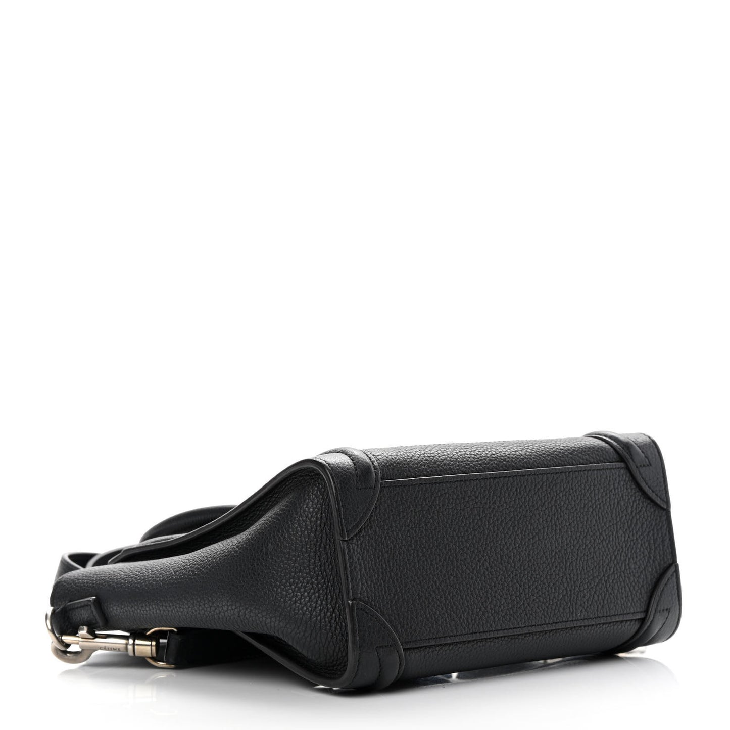 Drummed Calfskin Nano Luggage Black