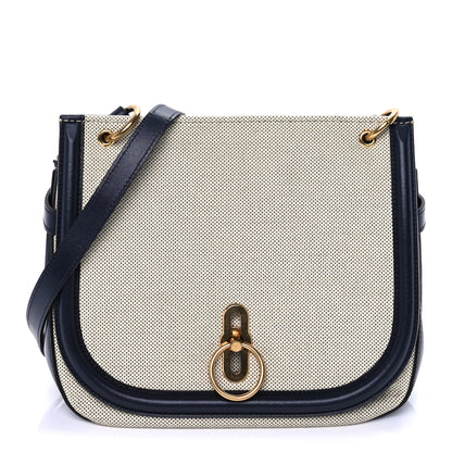 Mulberry Canvas Calfskin Amberley Satchel Midnight 1 of 8