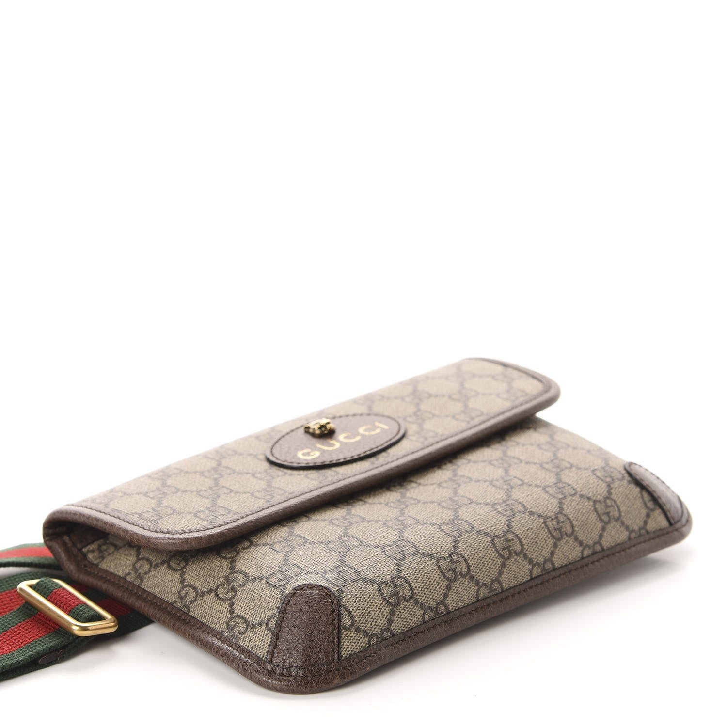 Gucci GG Supreme Monogram Neo Vintage Web Belt Bag Brown 4 of 10
