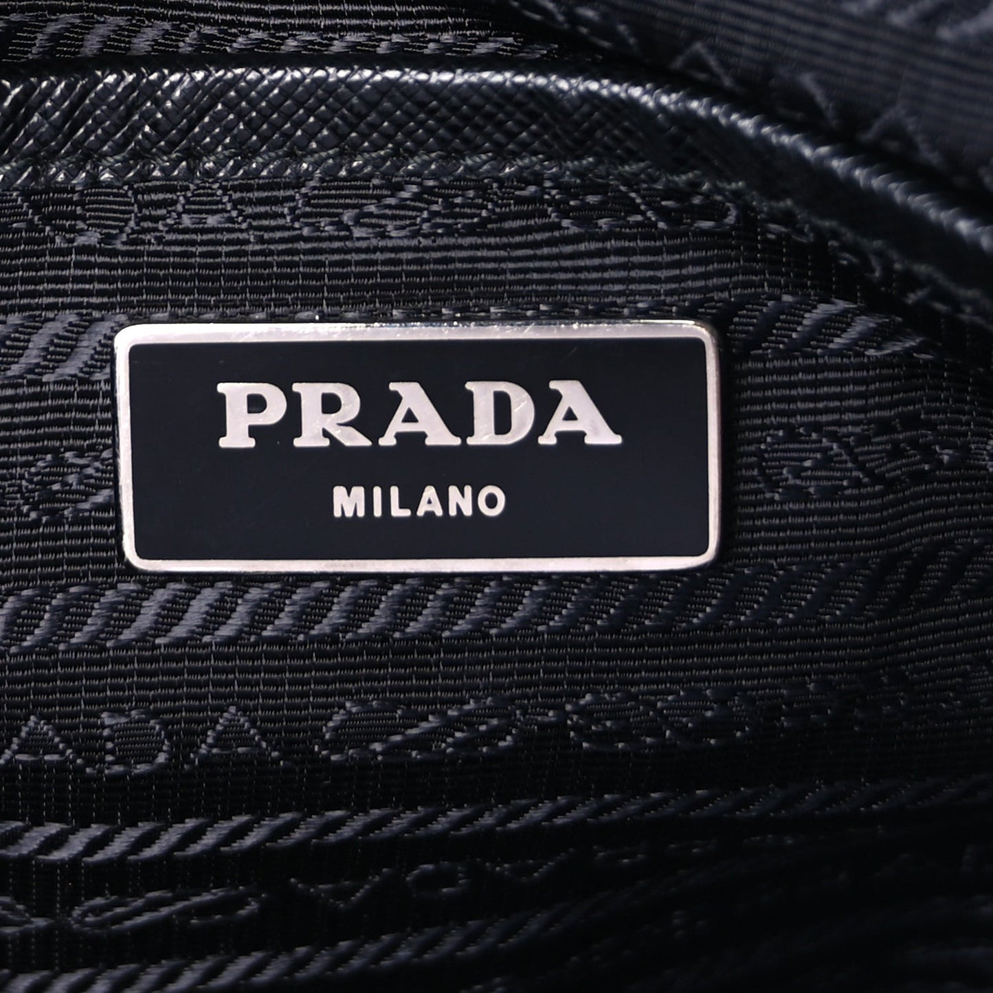 Tessuto Nylon Saffiano Vela Medium Backpack  Black