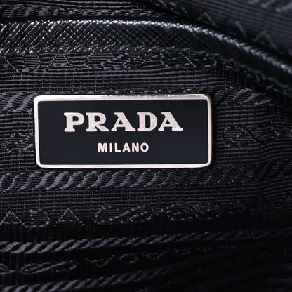 Prada Tessuto Nylon Saffiano Vela Medium Backpack  Black 5 of 7