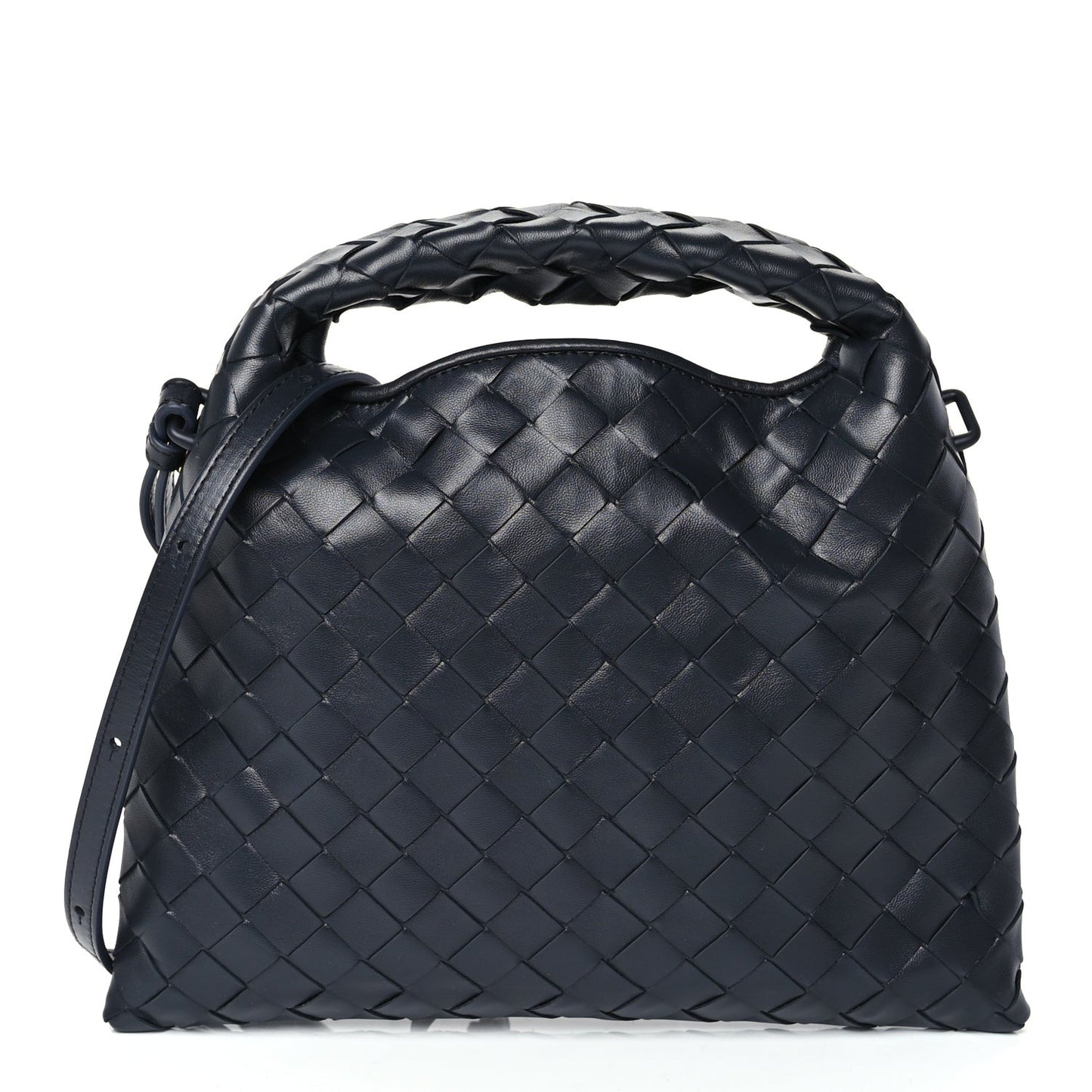 Calfskin Intrecciato Mini Hop Black