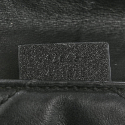 Gucci Calfskin Matelasse Super Mini GG Marmont Shoulder Bag Black 7 of 7