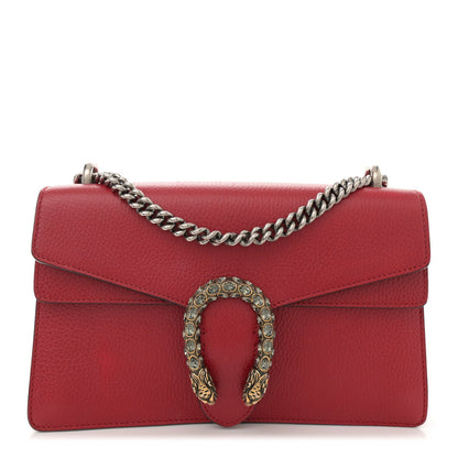 Gucci Dollar Calfskin Swarovski Crystal Small Dionysus Shoulder Bag Hibiscus Red 1 of 7