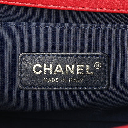 Chanel Lambskin Chevron Quilted Medium Boy Flap Red 10 of 18