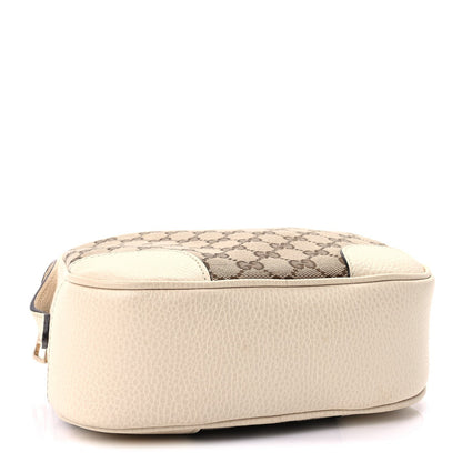 Gucci Monogram Dollar Calfskin Mini Bree Messenger Bag  Beige Ebony Avoire 3 of 8