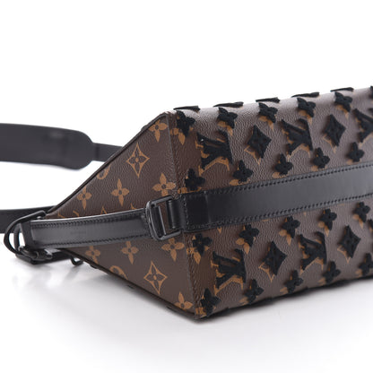 Louis Vuitton Monogram Tuffetage Triangle Messenger Black 7 of 9
