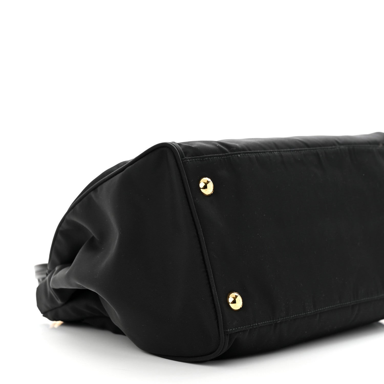 Prada Tessuto Nylon Saffiano Shopping Tote Black 8 of 9