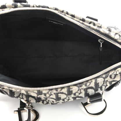 Christian Dior Denim Monogram Boston Navy 5 of 12