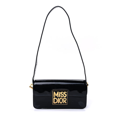 Patent Miss Dior Flap Black