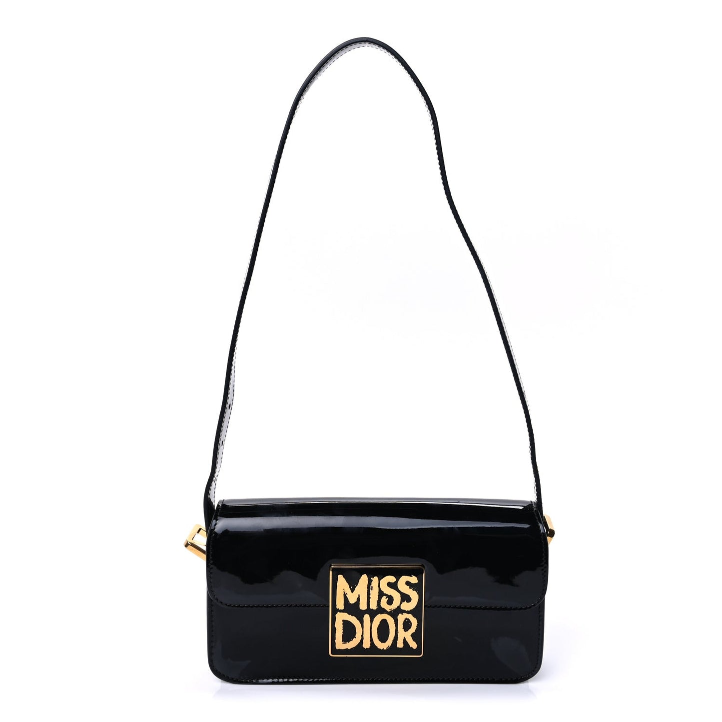 Patent Miss Dior Flap Black