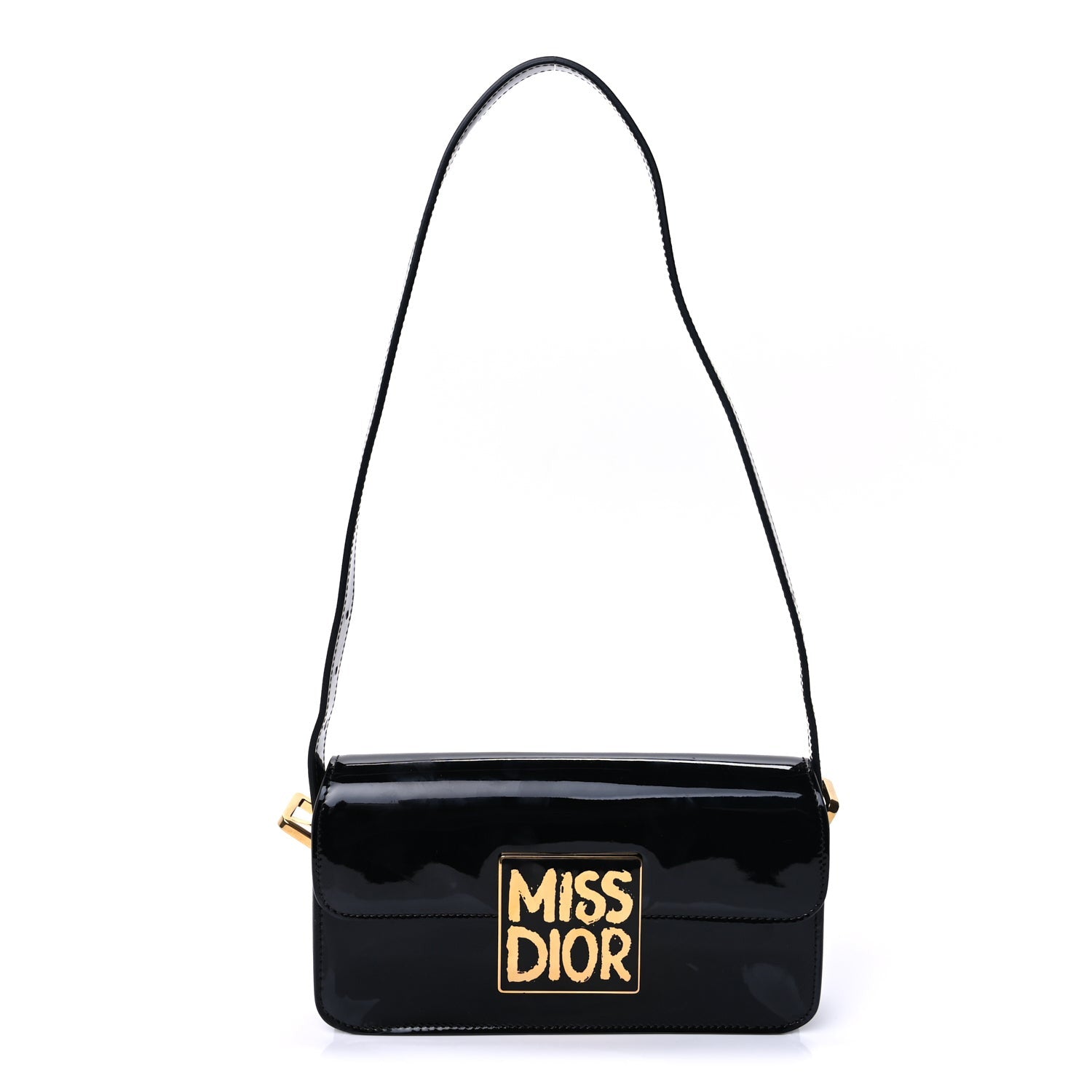 Christian Dior Patent Miss Dior Flap Black 1 of 8