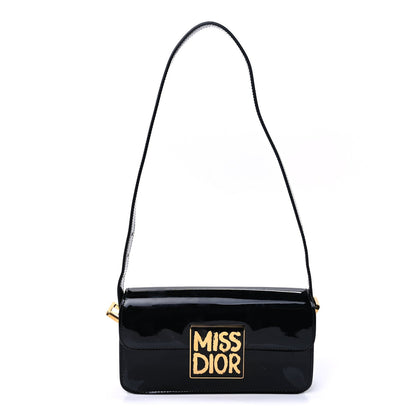 Christian Dior Patent Miss Dior Flap Black 1 of 8