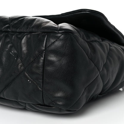 Chanel Goatskin Quilted Maxi Chanel 19 Flap Black 9 of 13