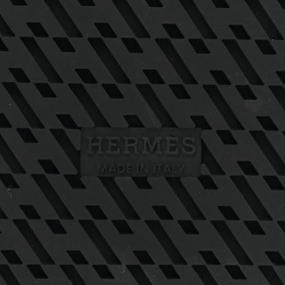 Hermes Glazed Nappa Shearling Shearling Go Mules 38.5 Black Ecru 6 of 10