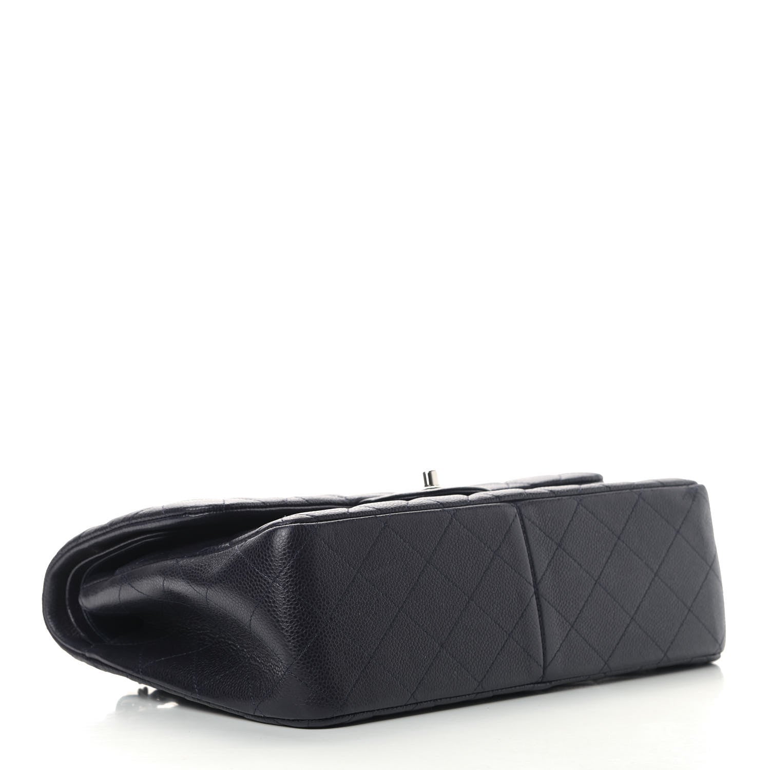 Chanel Caviar Quilted Jumbo Double Flap Navy Blue 3 of 15