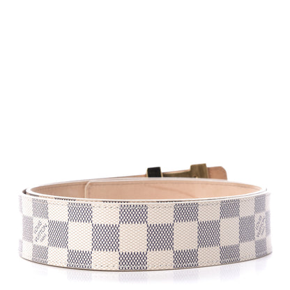 Louis Vuitton Damier Azur LV Initiales Belt 90 36 2 of 7
