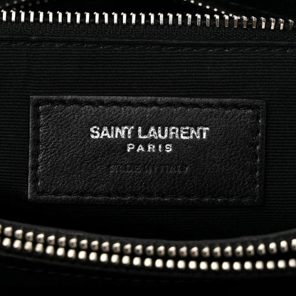 Saint Laurent Calfskin Y Quilted Monogram Medium Loulou Chain Satchel Black 6 of 7