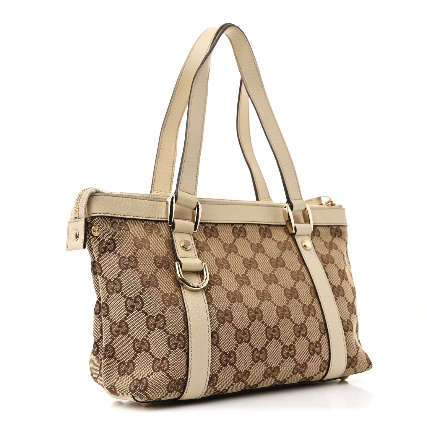Monogram Small Abbey Tote Off White