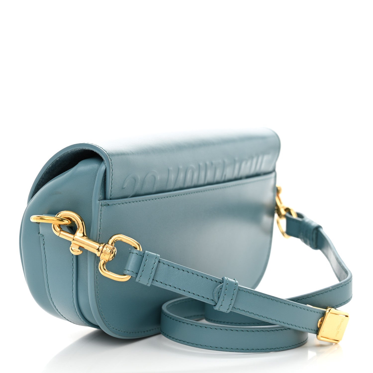 Christian Dior Box Calfskin East West Bobby Bag Blue 2 of 7