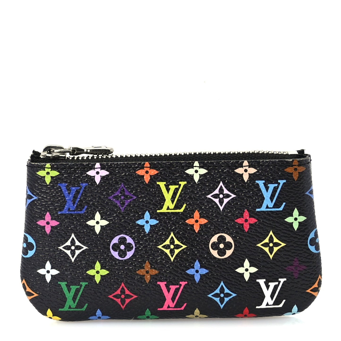 LV X TM Monogram Multicolor Key Pouch  Black