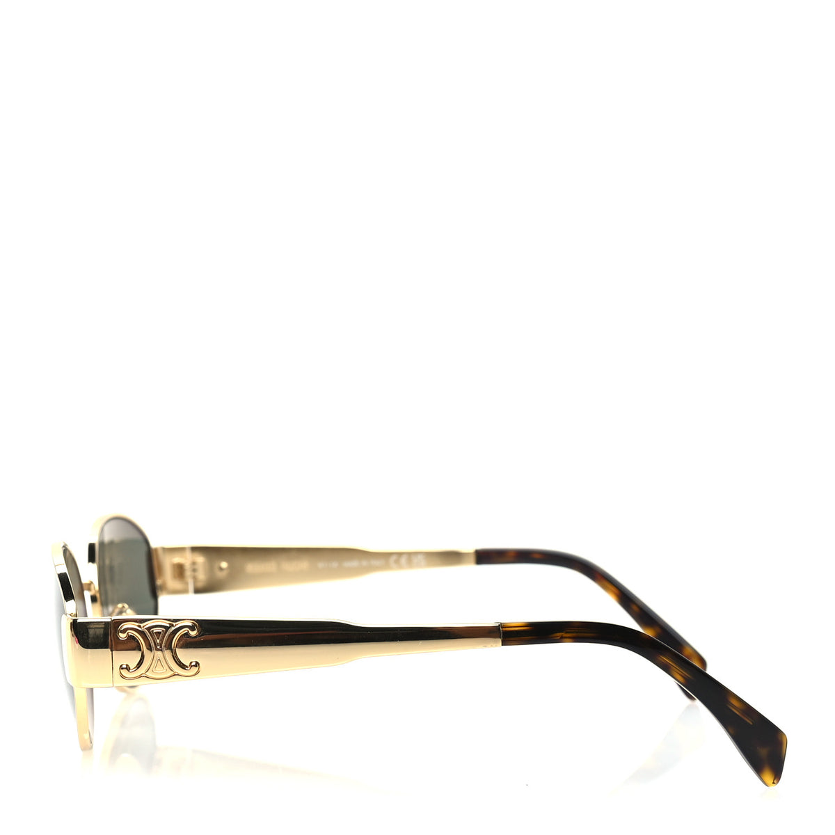 Metal Triomphe 01 Sunglasses CL40235U Gold Green