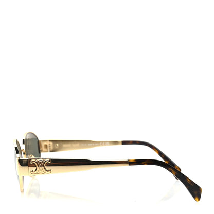 Celine Metal Triomphe 01 Sunglasses CL40235U Gold Green 3 of 7