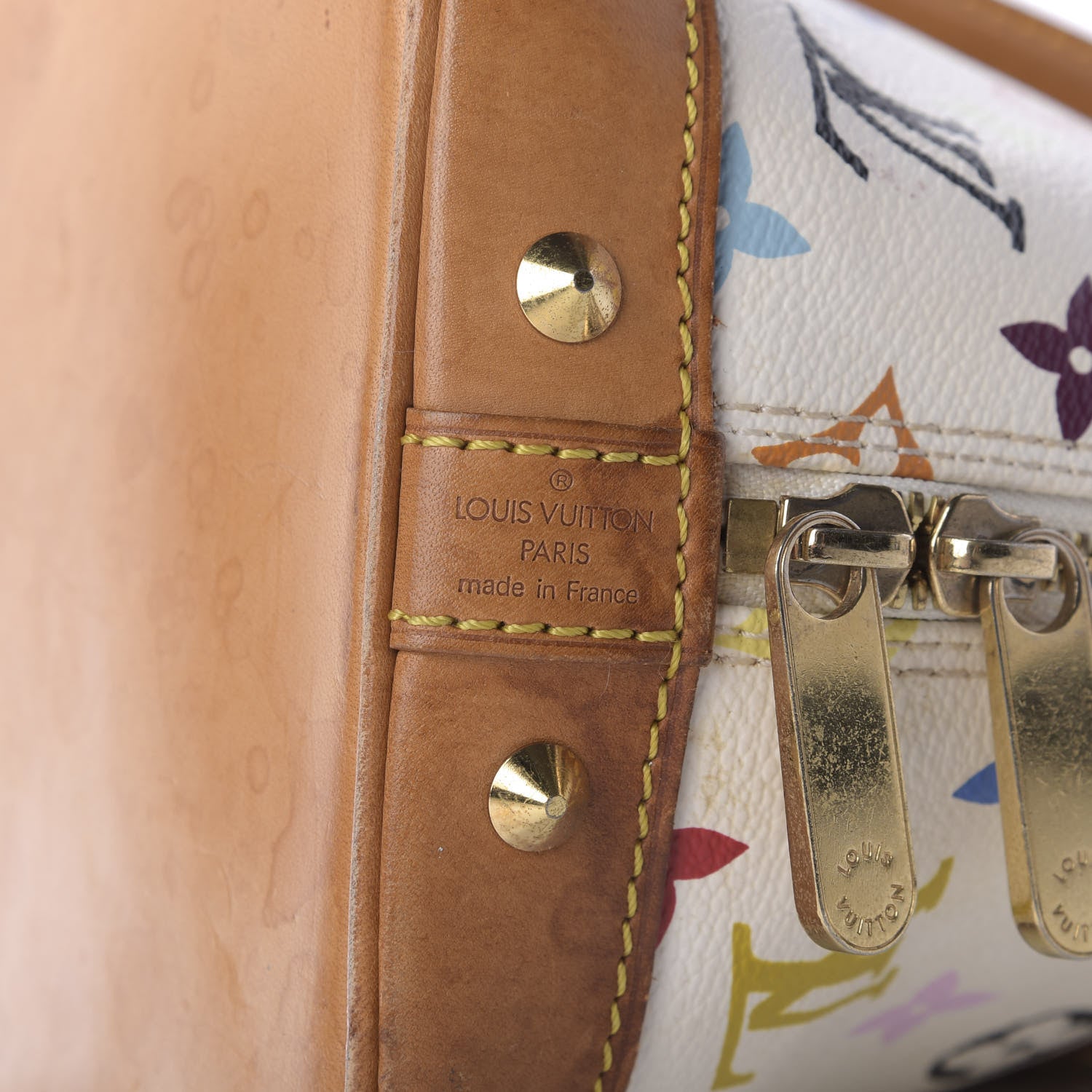 Louis Vuitton Monogram Multicolor Alma White 8 of 12