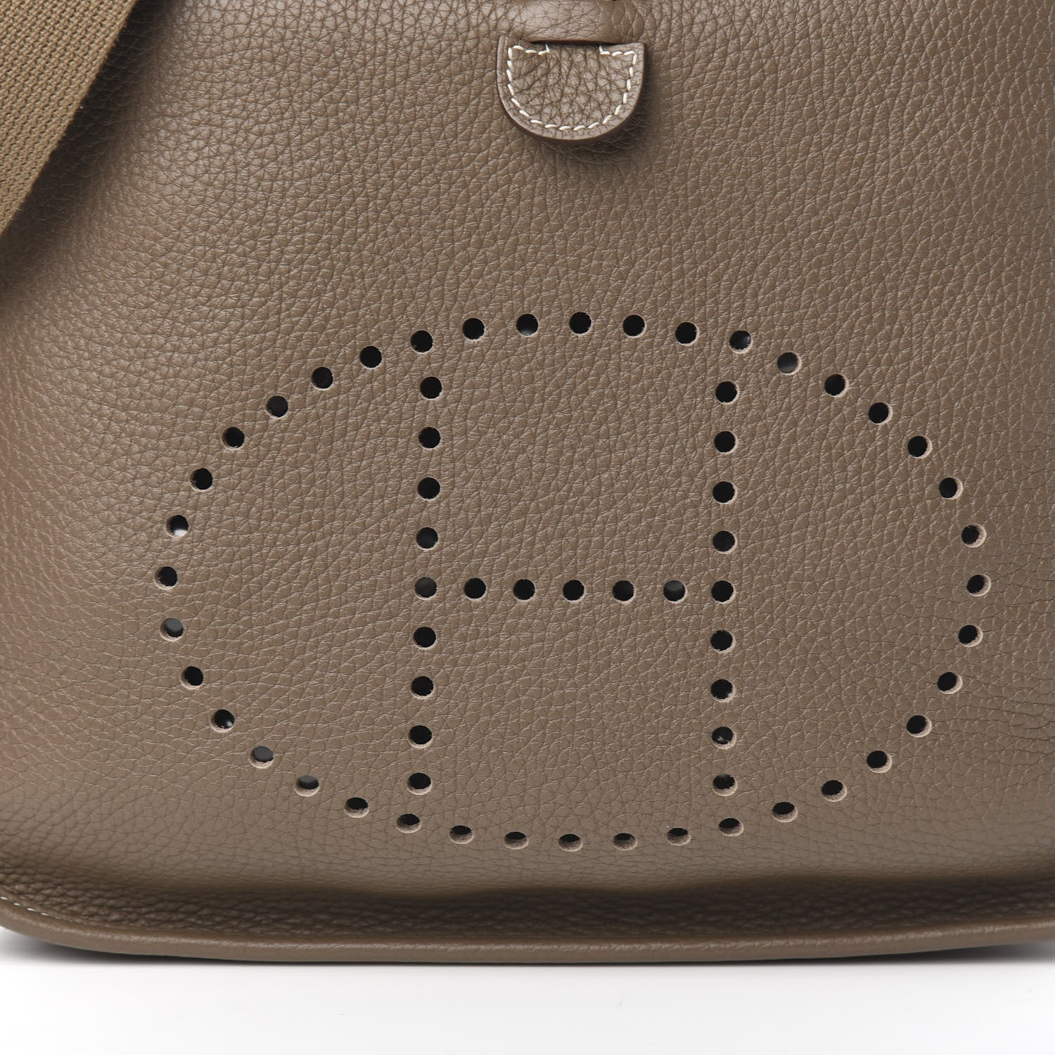 Hermes Taurillon Clemence Evelyne III PM Etoupe 11 of 12