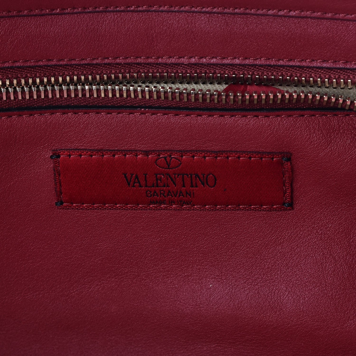 Valentino Garavani Vitello Small Rockstud Tote Scarlet 8 of 9