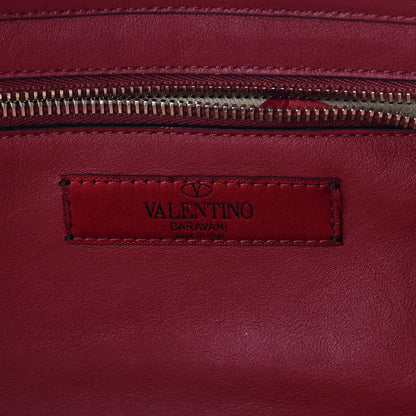 Valentino Garavani Vitello Small Rockstud Tote Scarlet 8 of 9