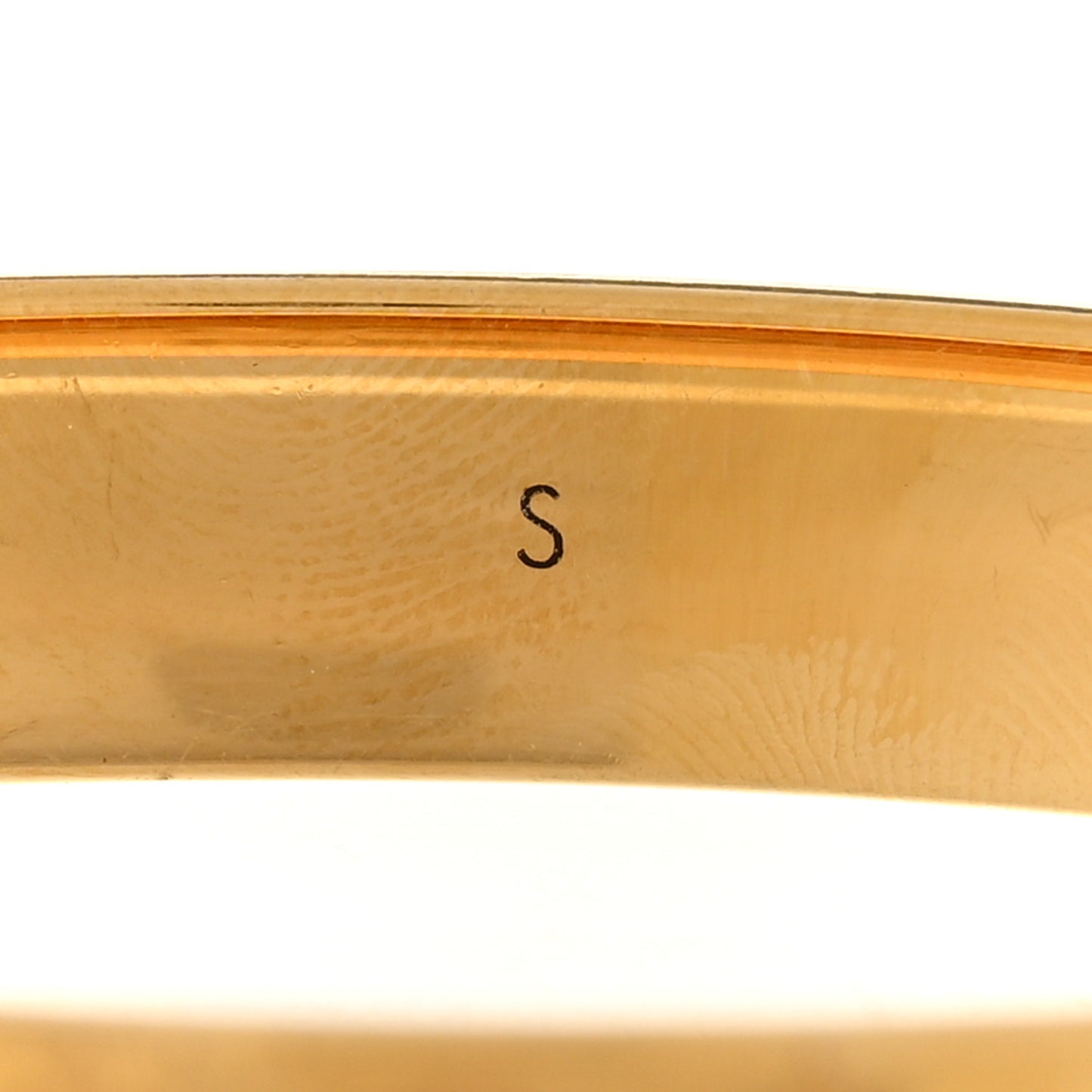 Brass Monogram Nanogram Cuff S Gold