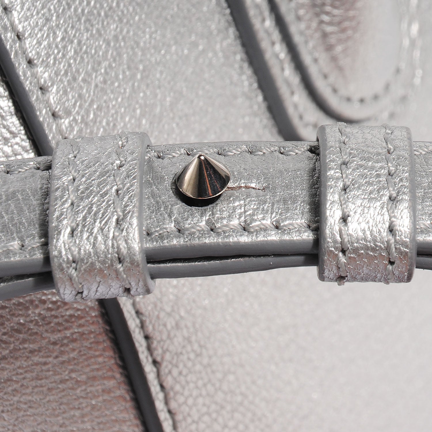 Givenchy Sugar Goatskin Mini Antigona Silver 6 of 14