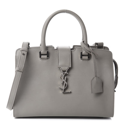 Saint Laurent Calfskin Monogram Baby Cabas Fog 1 of 14