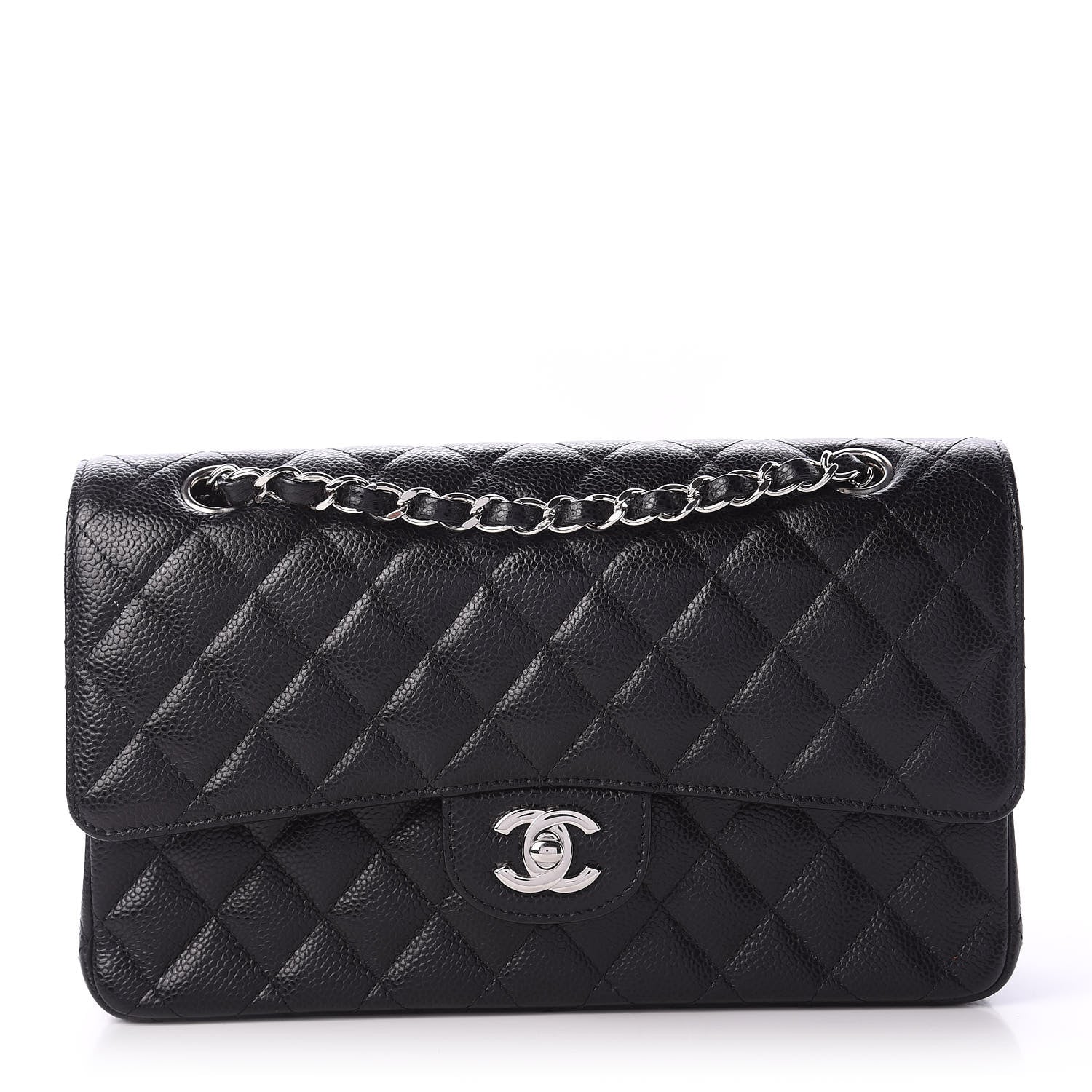 Chanel Caviar Quilted Medium Double Flap Black 1 of 12