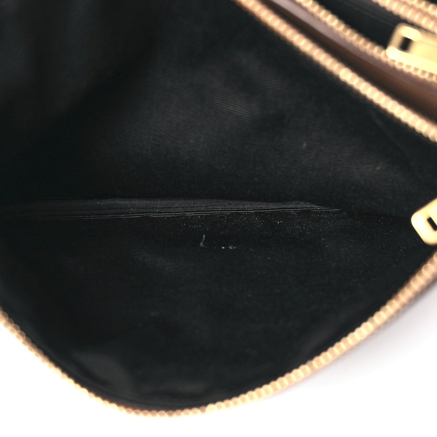 Lambskin Large Trio Crossbody Bag Brown