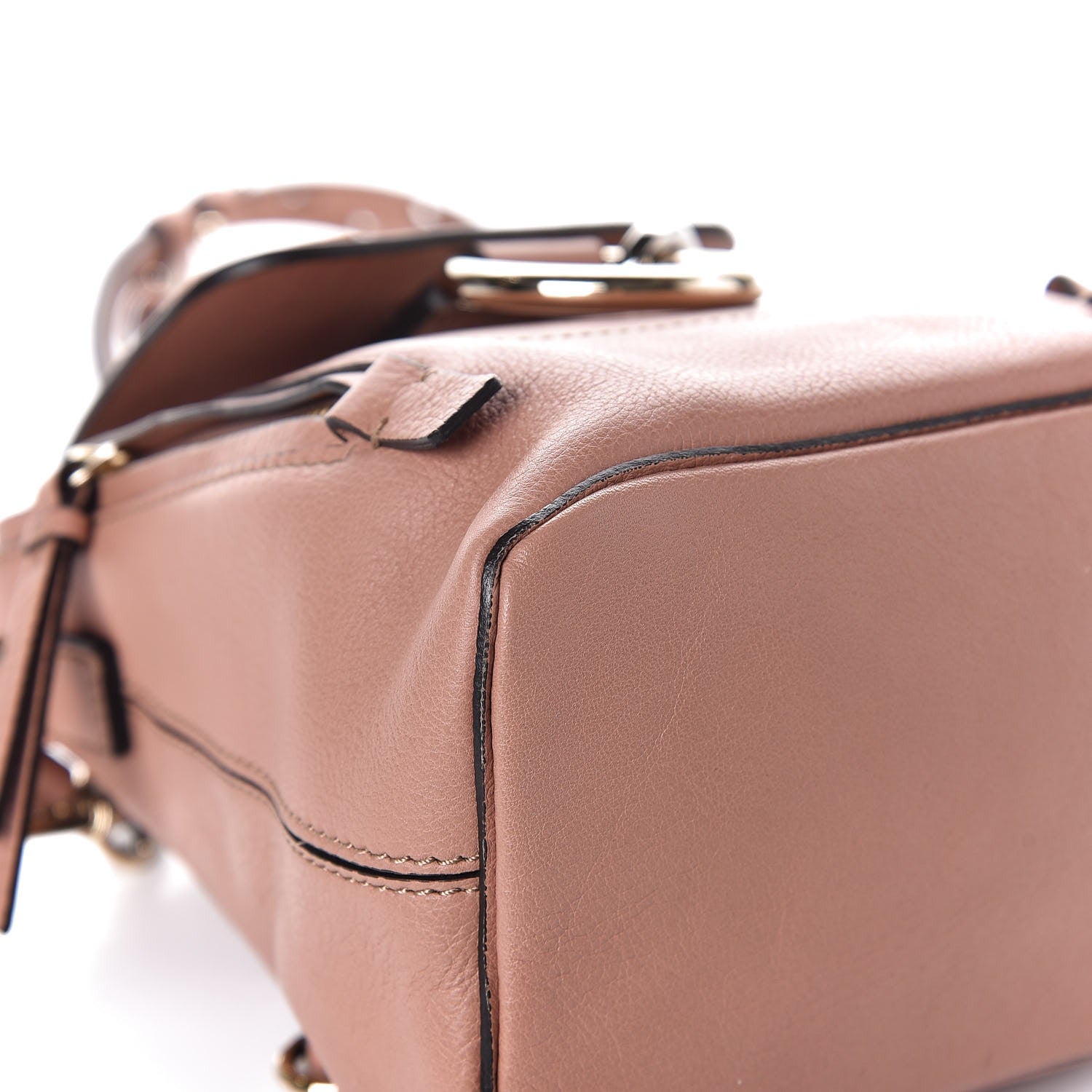 Chloe Suede Calfskin Mini Faye Backpack Nougat 9 of 12