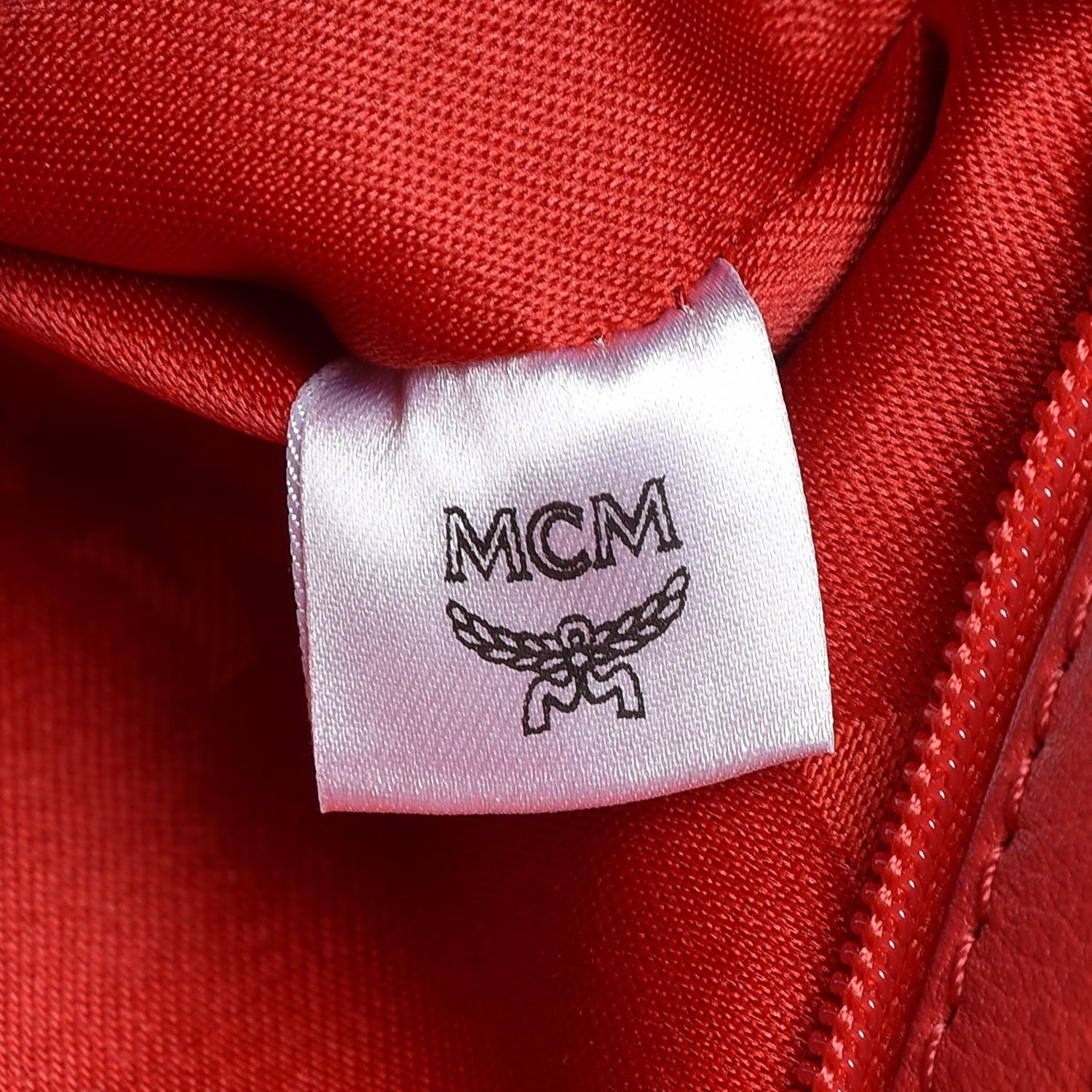 MCM Visetos Medium Sprinkle Stud Stark Backpack Red 7 of 11