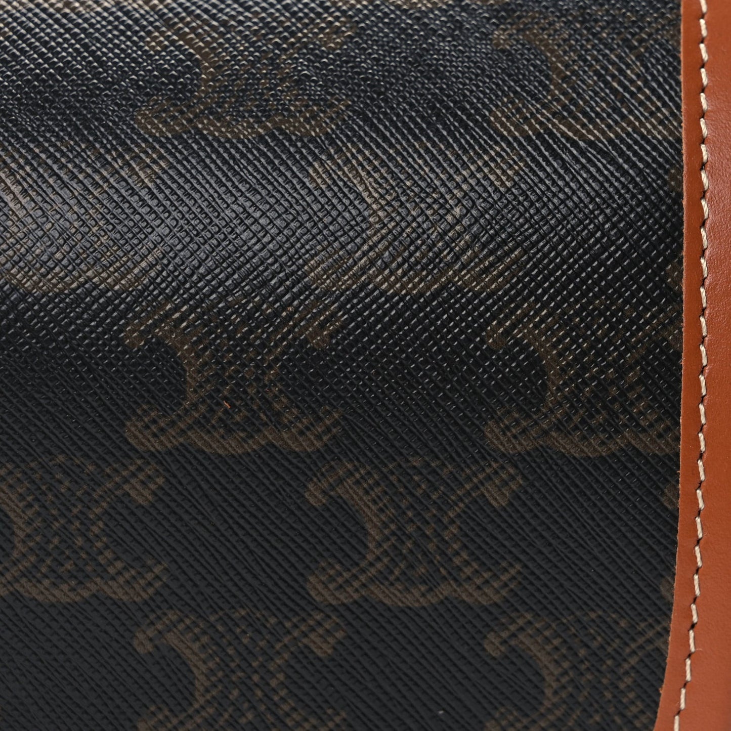 Triomphe Canvas Medium Folco Bag Tan