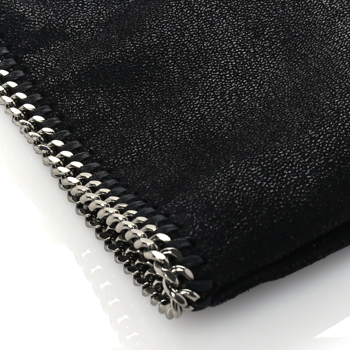 Shaggy Deer Falabella Fold Over Clutch Black