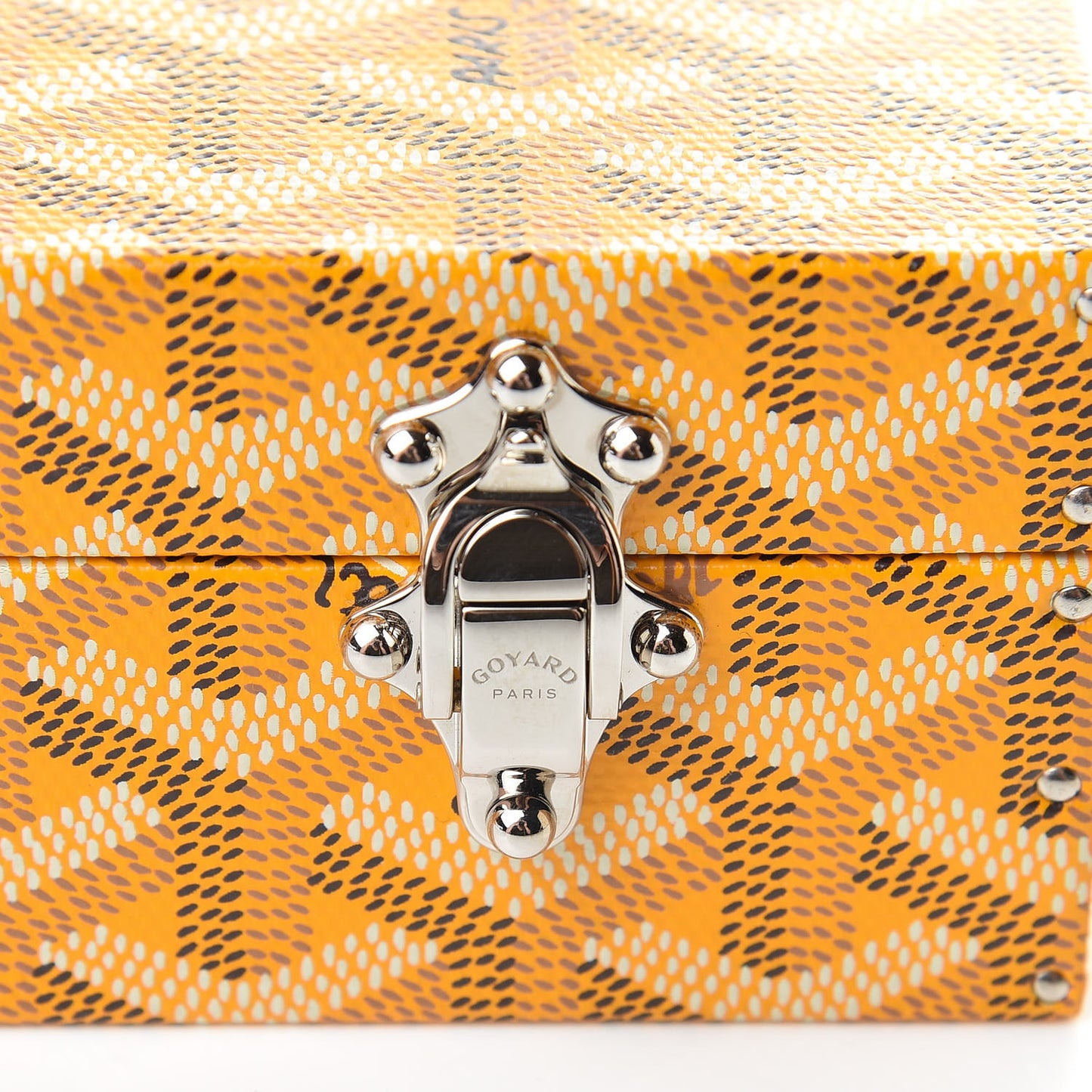 Goyardine Regence Mini Trunk Yellow
